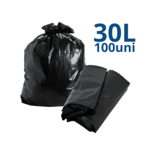 Saco de Lixo Preto 30L 100uni.