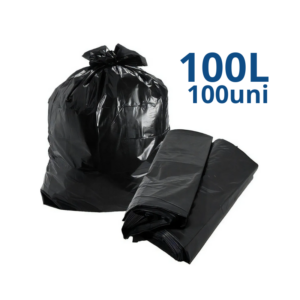 Saco de Lixo Preto 100L 100uni.