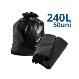 Saco de Lixo Preto 240 Litros 50 Unidades