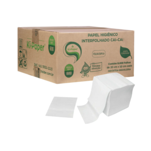 Papel Higiênico Cai-Cai Caixa Folha Dupla 8 Mil Folhas - Kipaper