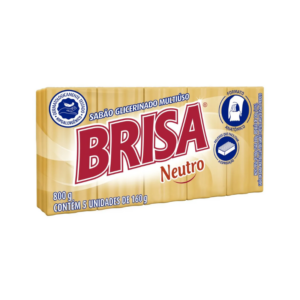 Sabão em Barra Brisa Glicerinado Neutro 800g 5uni