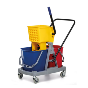 Carro para Limpeza - Balde Duplo c/ Espremedor - 34 litros - Nobre