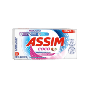 Sabão em Barra Coco Assim Glicerinado 5 uni 900g