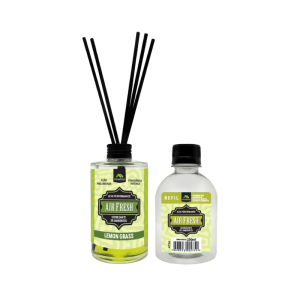 Kit Airfresh Difusor Lemon Grass Com Refil 250ml - Maxbio