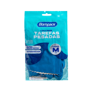 Luvas de Verniz Bompack Azul tam. M 1UN (Par)