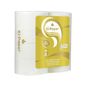 Papel Higiênico Duo Gold com 8 Rolos 250m x 10cm - Ki-Paper