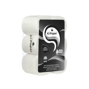 Papel Toalha Bobina Ki-Paper Black 100% Celulose 20cm x 200m
