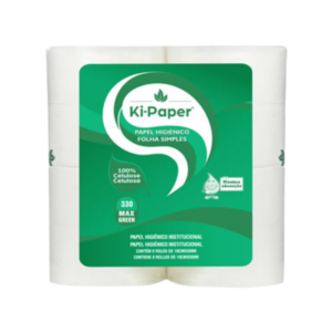 Papel Higiênico Max Green com 8 Rolos 500m x 10cm - Ki-Paper