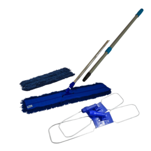 Mop Pó Tonk 60cm Completo Eletrostático Cabo Alumínio 1,40m Azul