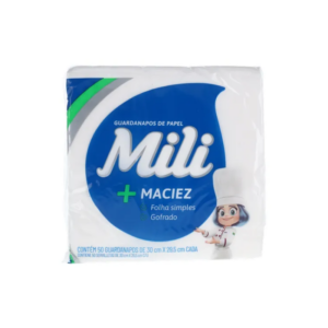 Guardanapo Mili Folha Simples 30x29,5cm 50un