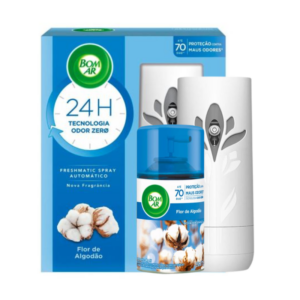 Odorizador Bom Ar Freshmatic Toque De Algodao Ap + Refil 250ml